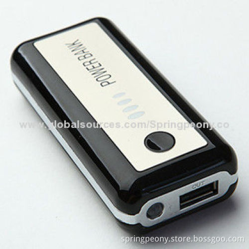 Power Bank with USB2.0, LED Flashlight, Power Supply and Mobile Charger